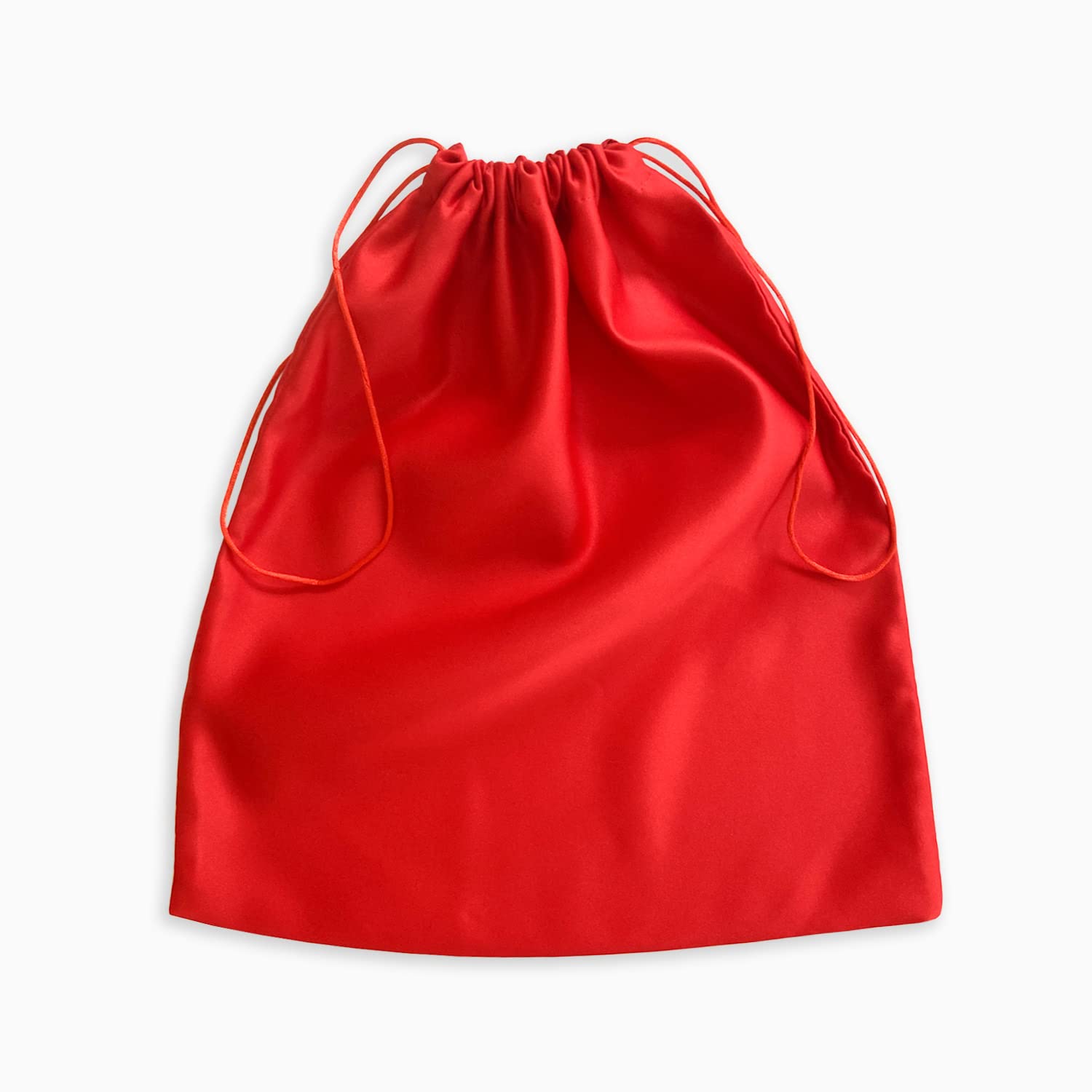 Luxury Pink Red Silk Satin Dust Bag for Jewelry & Watches - 20x20