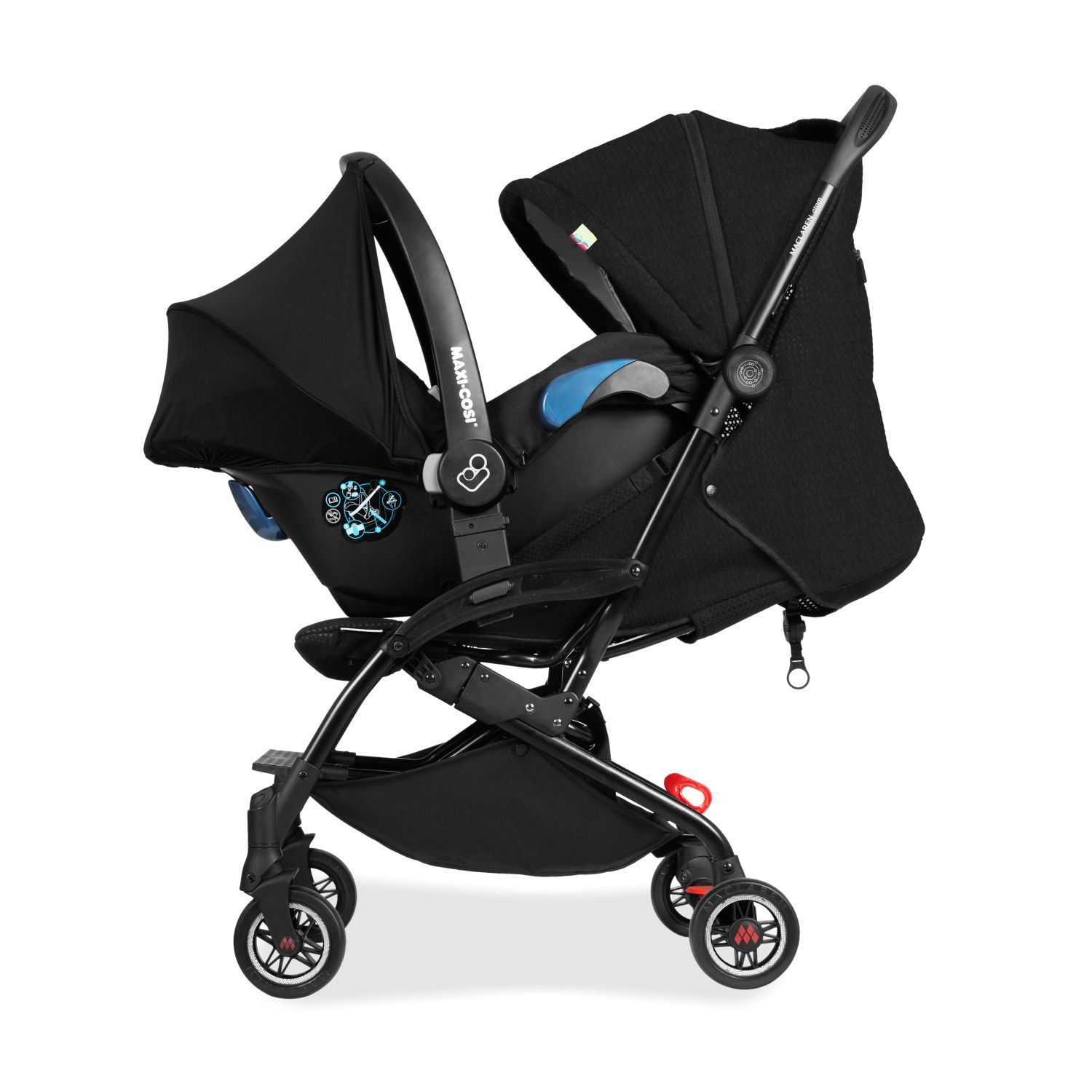Maclaren Atom Stroller Car Seat Adapter for Maxi Cosi & Cybex - Universal Infant Car Seat Compatibility for Easy Travel & On-the-Go Convenience