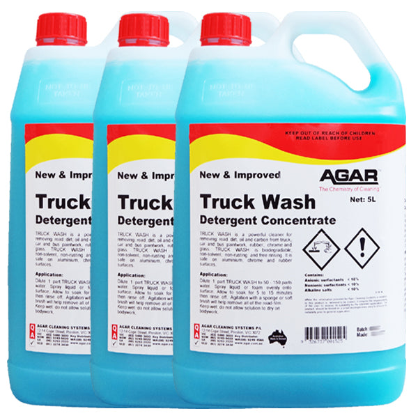 Agar Truck Wash Detergent Concentrate - Heavy Duty Vehicle Cleaner for Semi Trucks, Trailers & Fleet Washing | Professional-Grade Formula for Commercial Use