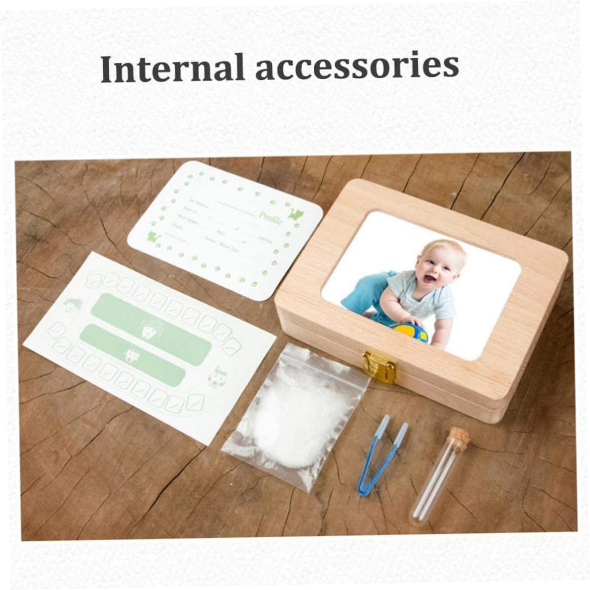 Baby Tooth Keepsake Box with Photo Frame - Memory Storage for First Lost Teeth, Baby Shower Gift & Milestone Keepsake (Perfect for New Parents & Childhood Memorabilia)