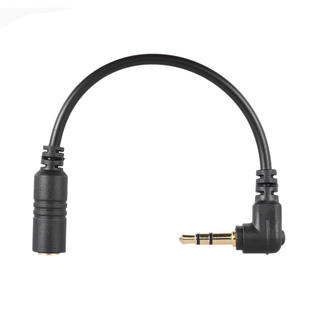 Andoer 3.5mm Microphone Adapter Cable - Smartphone to PC/DSLR Camera Mic Connector for Live Streaming, Podcasting & Video Recording