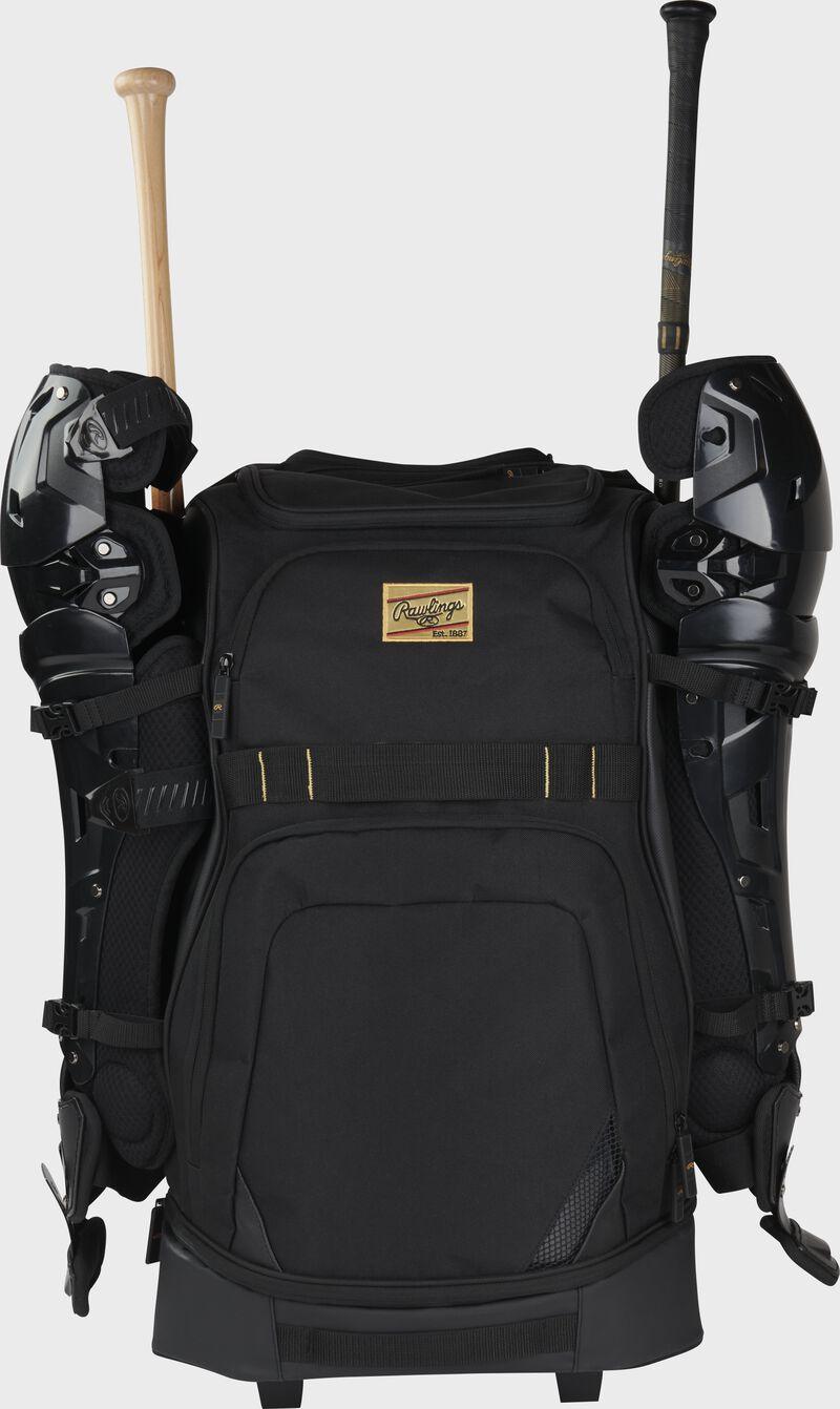 Rawlings Gold Collection Wheeled Baseball Bag - Durable Baseball Equipment for Players & Coaches - Perfect for Games, Practice & Travel