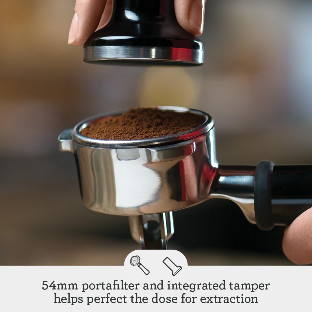 Breville BES880BSS Barista Touch Espresso Machine with Built-in Grinder & Auto Milk Frother - Touchscreen Control, Fast Heat Up, Stainless Steel - Perfect for Home Baristas Making Lattes, Cappuccinos & Espresso Drinks