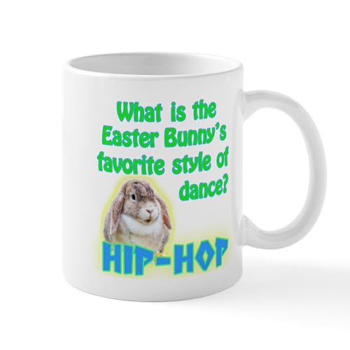 White - Easter Bunny Dance Hip Hop Mugs