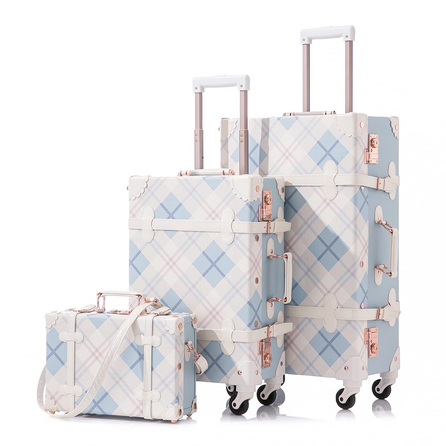 Vintage 3 Piece Suitcase Set - 26