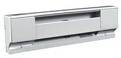 QMark 2542NW Electric Baseboard Heater - 1500W Wall Mounted Space Heater for Home, Office & Bedroom - Energy Efficient Quiet Heating Solution for Winter