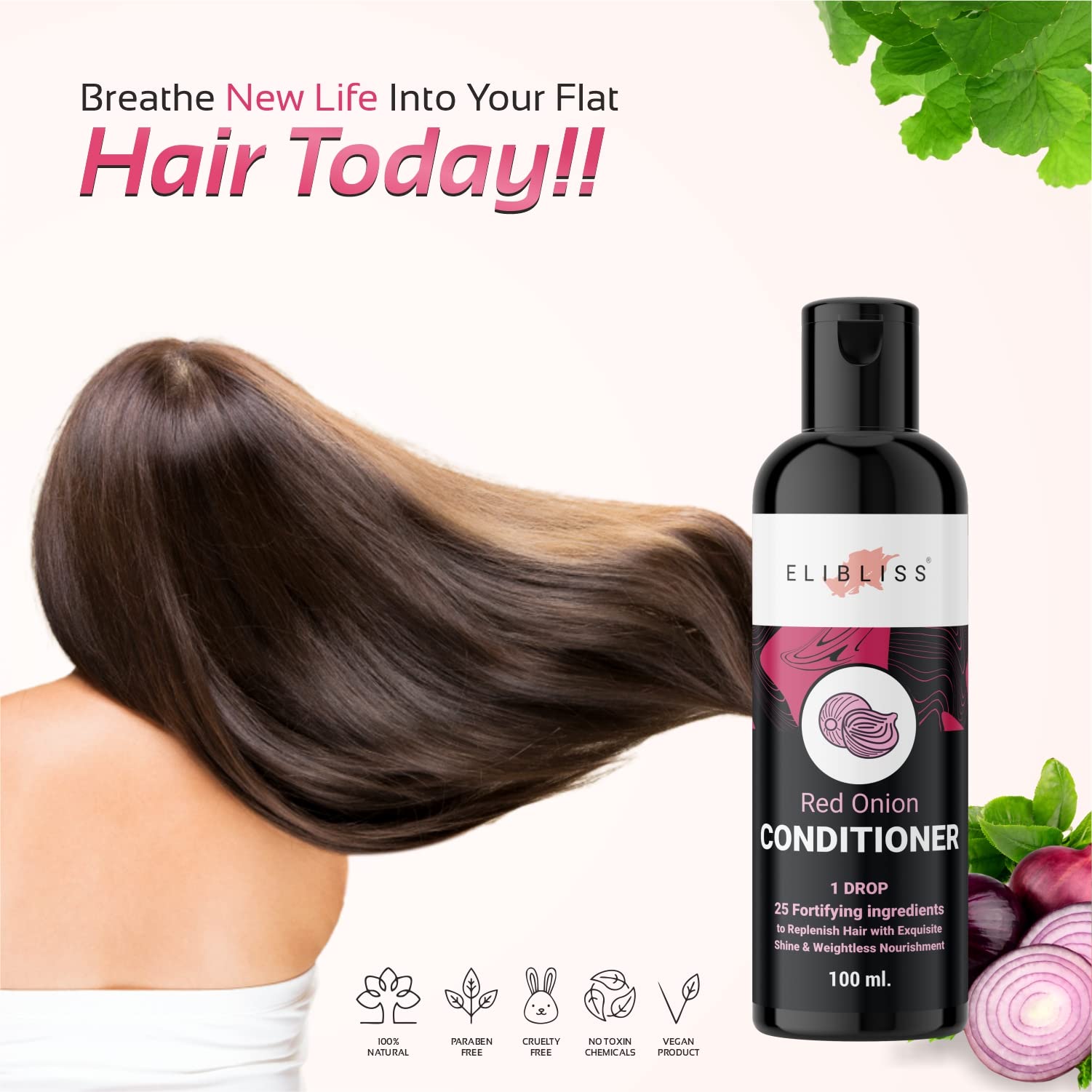 Organic Red Onion Hair Conditioner with Black Seed Oil - Sulfate & Paraben Free for Dry, Frizzy, Oily & Normal Hair - 4 Pack - Promotes Hair Growth & Scalp Health - Perfect for Daily Hair Care & Damaged Hair Repair