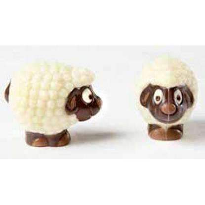 Premium Small Sheep Chocolate Molds for Baking - 6 Cavity Silicone Sheep Shape Chocolate Candy Mold for Easter, Christmas, DIY Desserts & Party Treats
