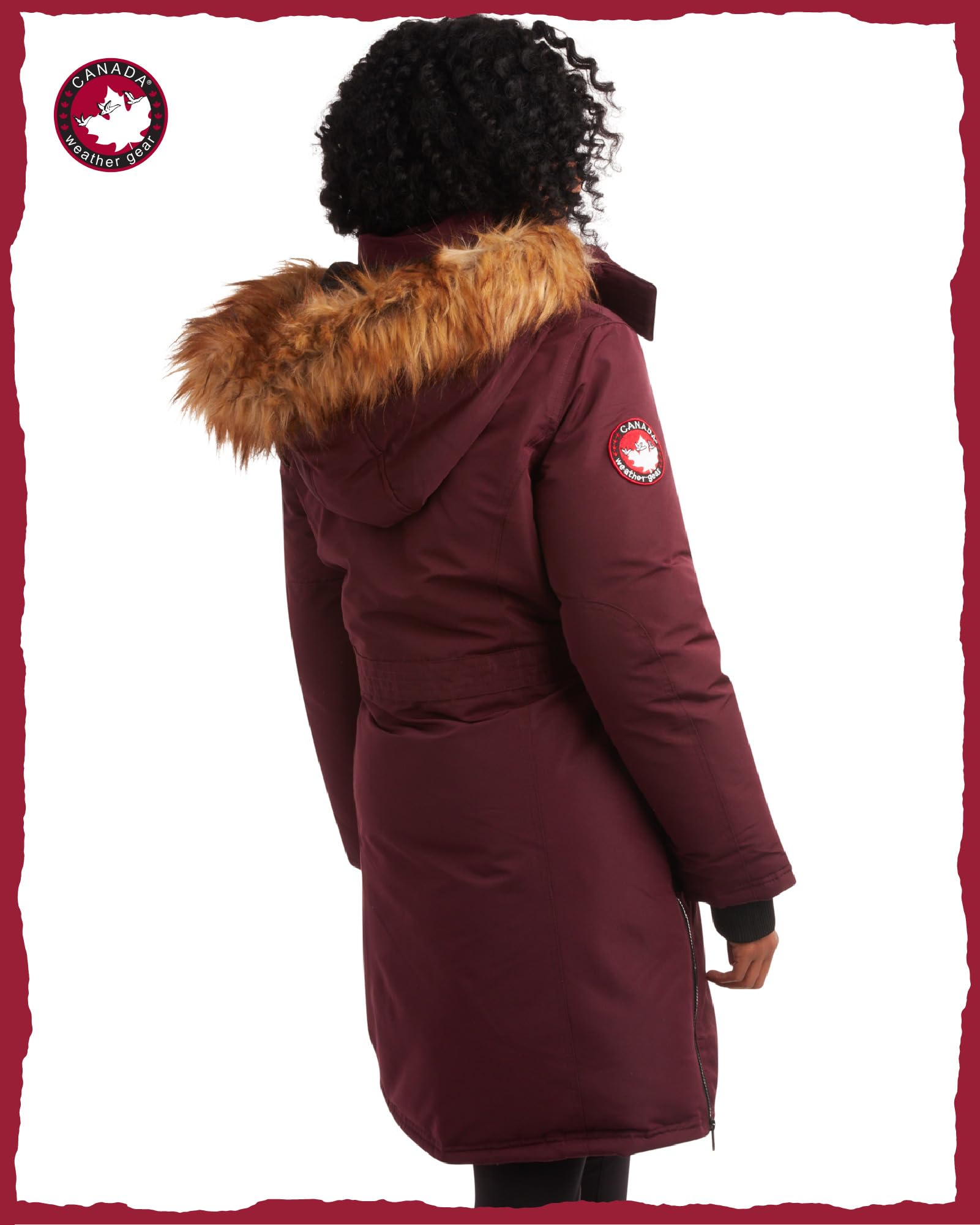 Canada Weather Gear Women's Winter Coat - Waterproof Insulated Parka with Removable Faux-Fur Hood, Warm Long Winter Jacket for Women (S-3X) | Perfect for Snowy Days, Commuting & Outdoor Activities