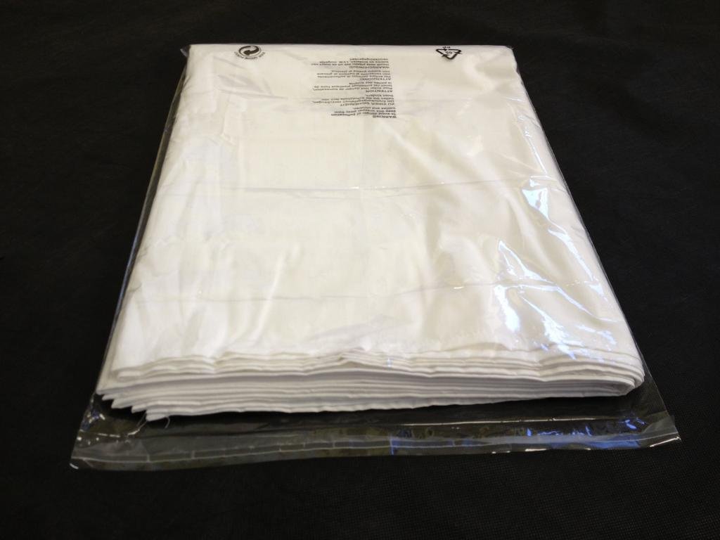 100 Pack Clear Garment Bags 12x15 Inches - Premium Clothing Storage for Travel, Moving & Closet Organization