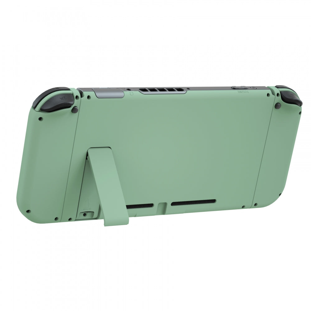 eXtremeRate Matcha Green Back Plate & Joycon Housing for Nintendo Switch - DIY Replacement Shell with Colorful Buttons | Perfect for Gaming Enthusiasts & Custom Console Modders