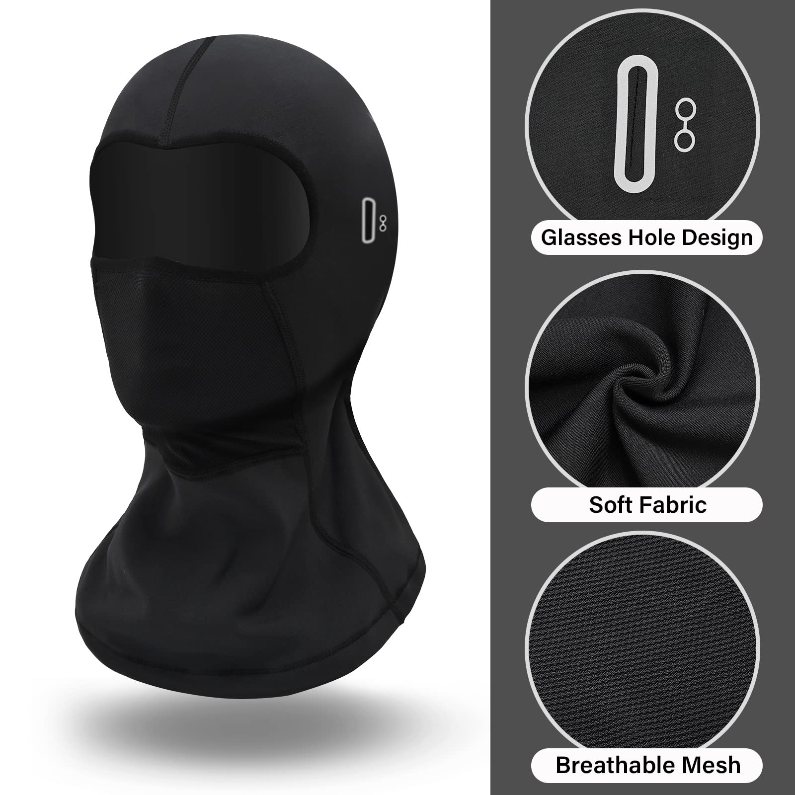 2 Pack Windproof Balaclava Ski Mask for Men & Women - Warm Winter Face Cover for Skiing, Snowboarding, Motorcycle & Outdoor Activities | Perfect for Cold Weather Sports & Commuting