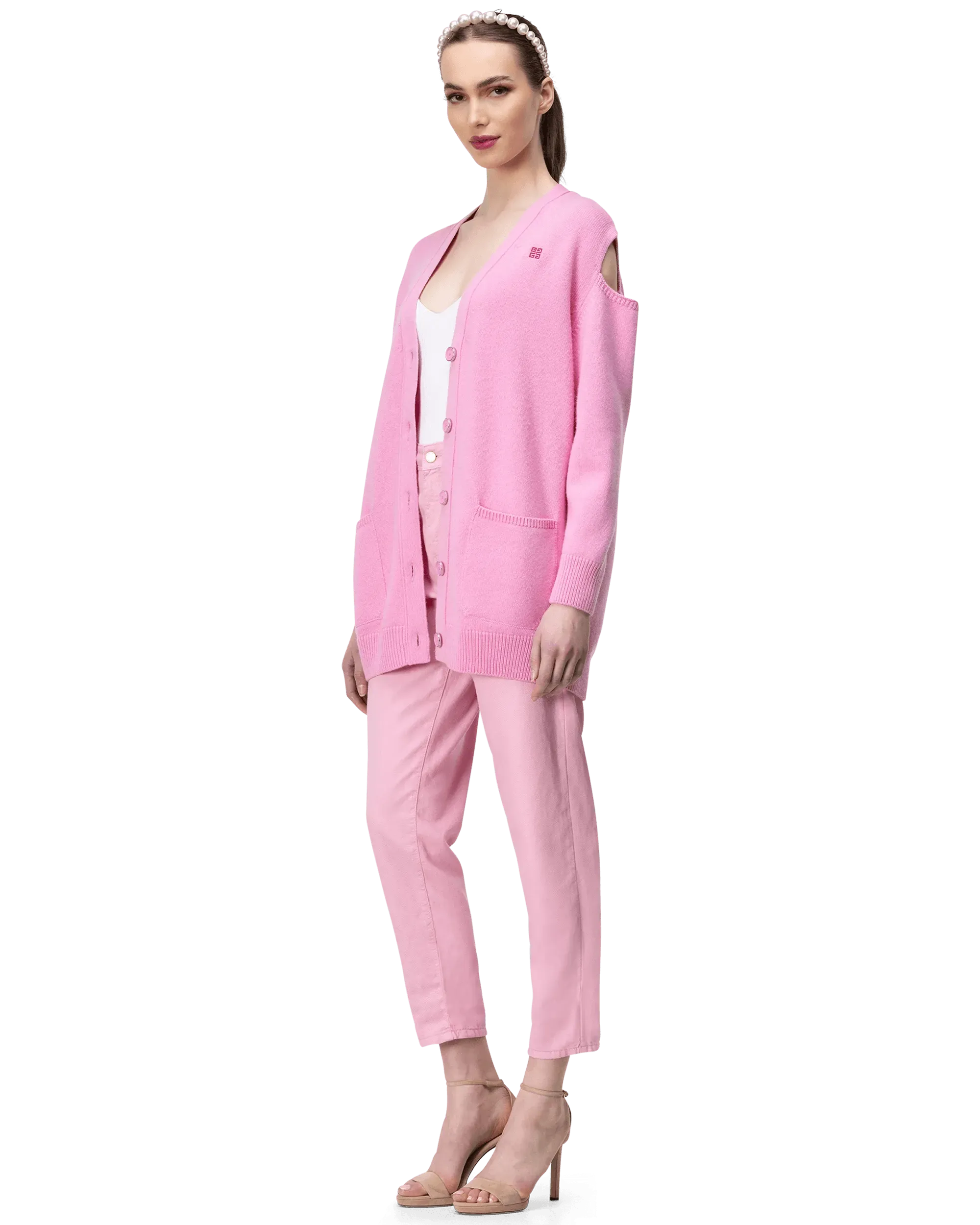 Elegant Cut Out Jacquard Cardigan for Women - Stylish Lace Knit Sweater for Fall & Winter - Perfect for Office, Date Night & Casual Outings