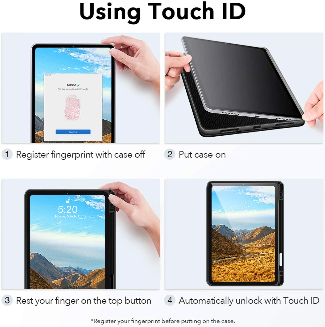 Premium Protective Case for iPad Air 11 Inch M3/M2 (2025/2024) & iPad Air 5th/4th Gen (2022/2020) - Shockproof Cover with Apple Pencil Holder, Auto Sleep/Wake, Adjustable Stand - Perfect for Work, Study & Travel (Brown)