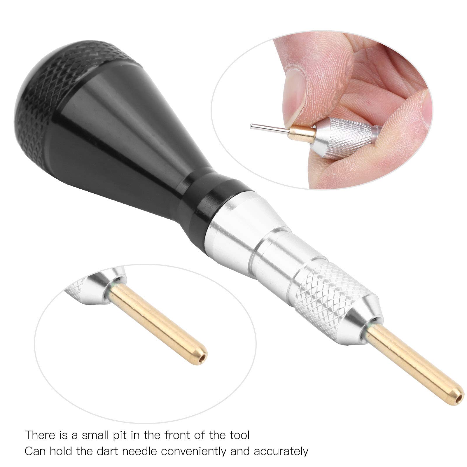 Dilwe Tip Remover Tool - Soft Tip Puller for Broken Tips (Silver) | Essential Archery & Shooting Accessories for Easy Arrow Maintenance