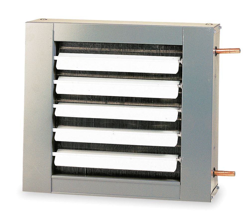 Dayton 5PV22 Hydronic Unit Heater - 16 Inch Height, 18 Inch Width - Efficient Space Heating for Warehouses, Garages & Commercial Buildings