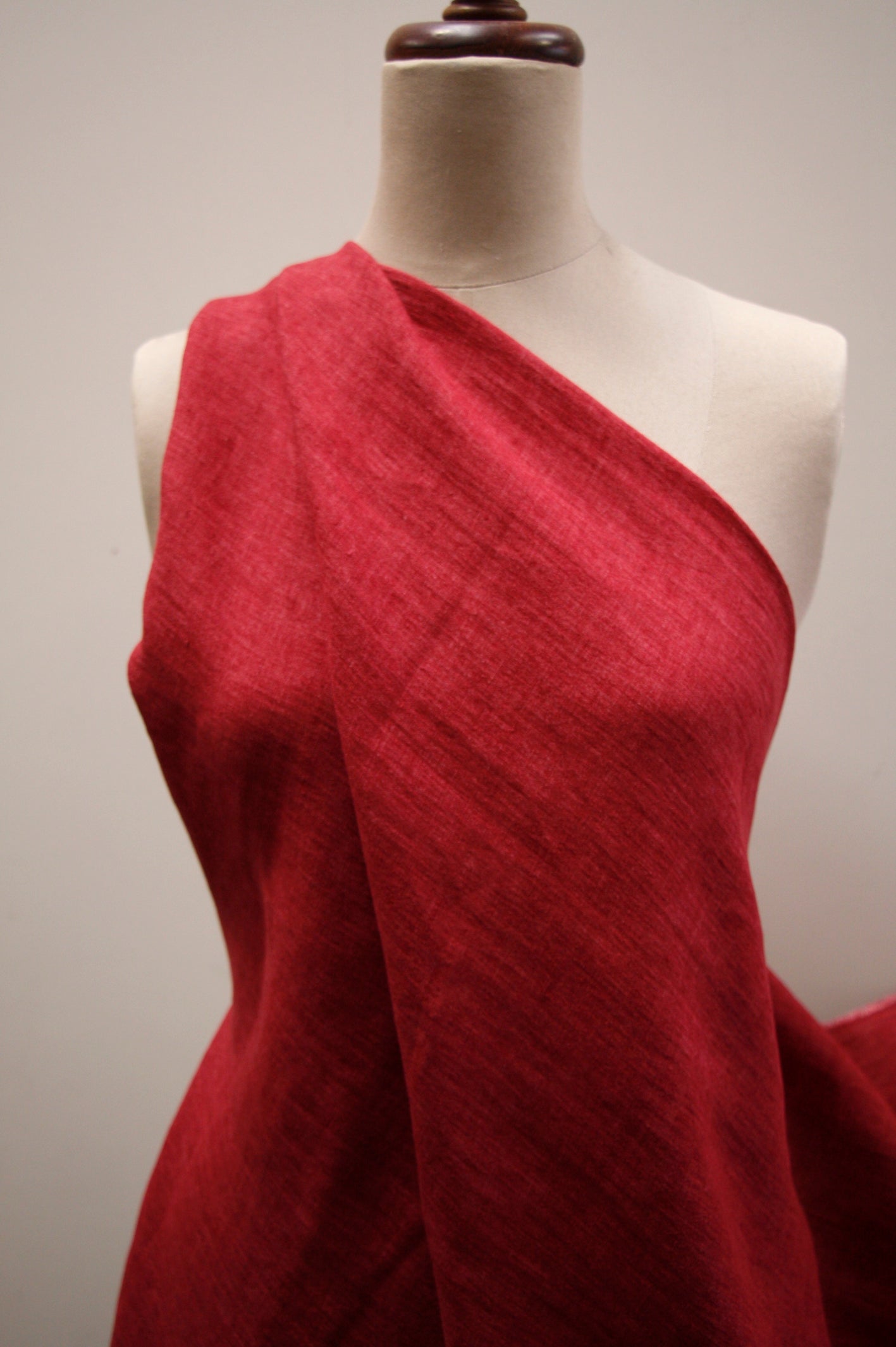 Organic Beetroot Linen Fabric - Natural Dye Eco-Friendly Textile for Home Decor, Clothing & DIY Crafts | Perfect for Curtains, Table Runners & Sustainable Fashion