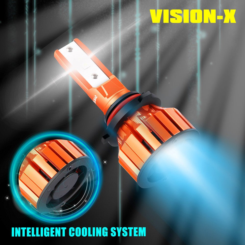 X HL Vision HB3 9005 LED Bulbs - Super Bright White Light for Headlights, Fog Lights & DRL | High Performance Car Lighting Upgrade for Night Driving & Off-Road Adventures