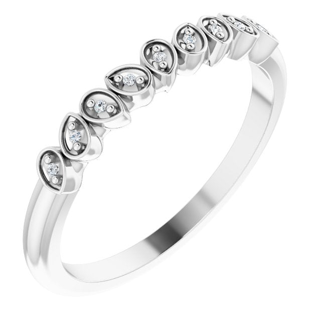14K White Gold 0.25 Carat Diamond Anniversary Band Ring for Women - Perfect Wedding, Engagement & Anniversary Gift for Her