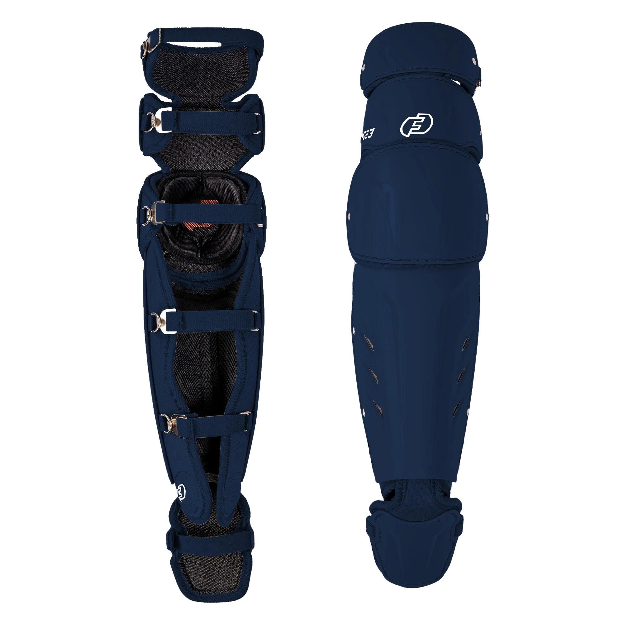 FORCE3 XS3® Pro Leg Guards - Intermediate Baseball & Softball Catcher's Gear for Youth & Adult Players - Perfect for Training, Games & Practice Sessions