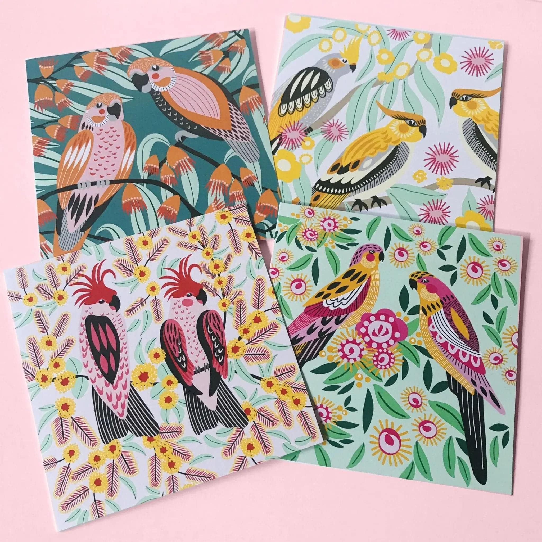 Australian Birds Greeting Cards Set - 12 Unique Handmade Wildlife Postcards for Collectors, Bird Lovers & Nature Enthusiasts | Perfect for Gifts, Home Decor & Scrapbooking