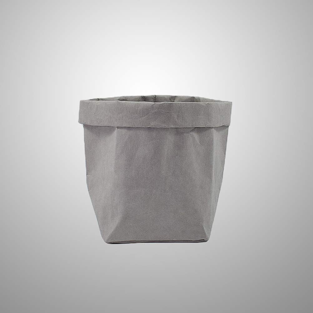 Eco-Friendly Reusable Grocery Bags - Washable Kraft Paper Lunch & Kitchen Storage Containers for Decor, Flowerpot Wraps & Small Trash Can | Perfect for Grocery Shopping, Picnics & Home Organization