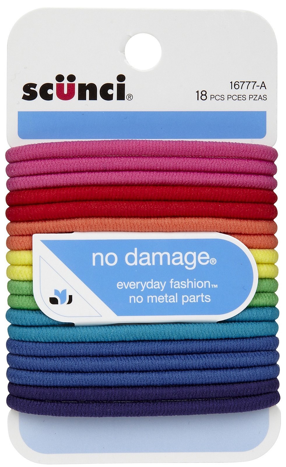 No Damage Elastic Hair Ties - Soft Stretchy Hair Bands for Women & Girls (12-Pack, Multi-Color) - Perfect for Workouts, Yoga, School & Everyday Use