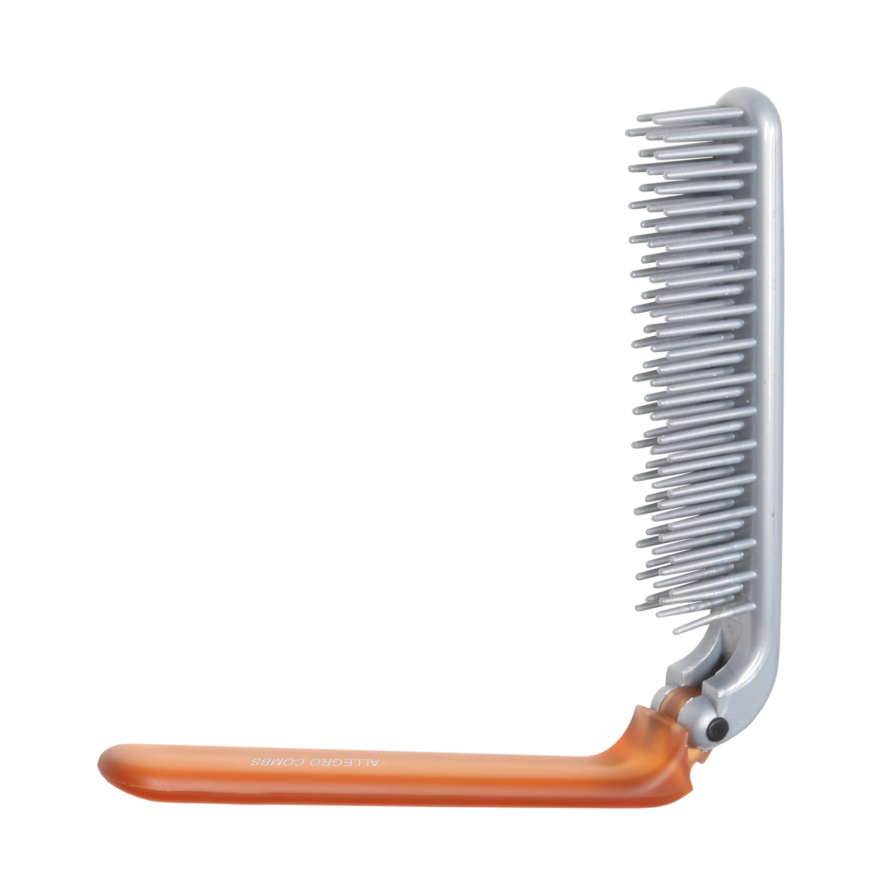 Allegro Combs ScalpCaress Mini Foldable Hairbrush - Portable Travel Hair Brush for Detangling & Scalp Massage - Perfect for Purse, Gym Bag & On-the-Go Styling