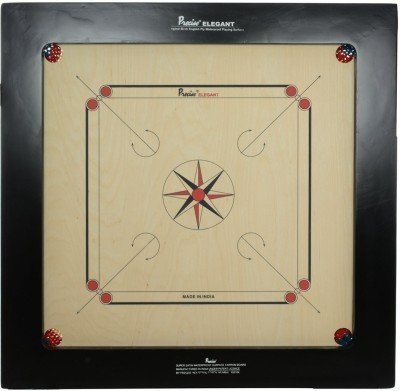 Champion Bulldog Jumbo English Plywood Carrom Board Game Set with Coins & Striker - 12mm Thick AICF & ICF Approved for International Tournaments | Perfect for Family Game Nights, Competitive Play, and Indoor Recreation