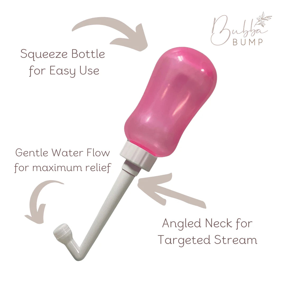 Bubba Bump Peri Bottle for Postpartum Care - Gentle Cleansing & Comfort After Birth, Ideal for Postpartum Recovery, C-Section, and Vaginal Delivery - Perfect for New Moms, Baby Showers & Hospital Bags