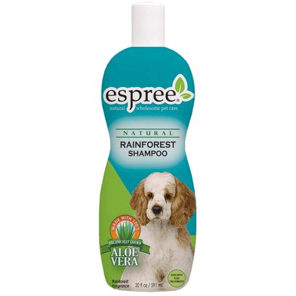 Espree Rainforest Shampoo for Dogs - 20oz Natural Pet Shampoo with Aloe Vera & Vitamin E | Gentle Cleansing for Sensitive Skin | Perfect for Bathing, Grooming & Odor Control