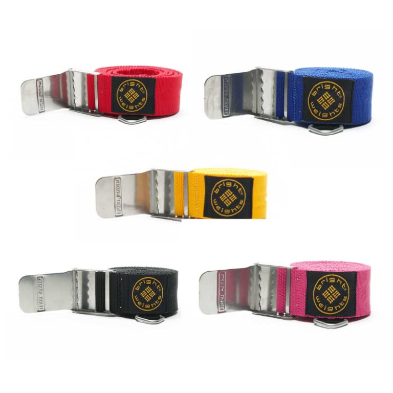 Bright Weights Waist Belt & Buckle for Weight Training, Gym Workouts & Fitness - Adjustable Weightlifting Belt for Men & Women - Perfect for Deadlifts, Squats & Strength Training