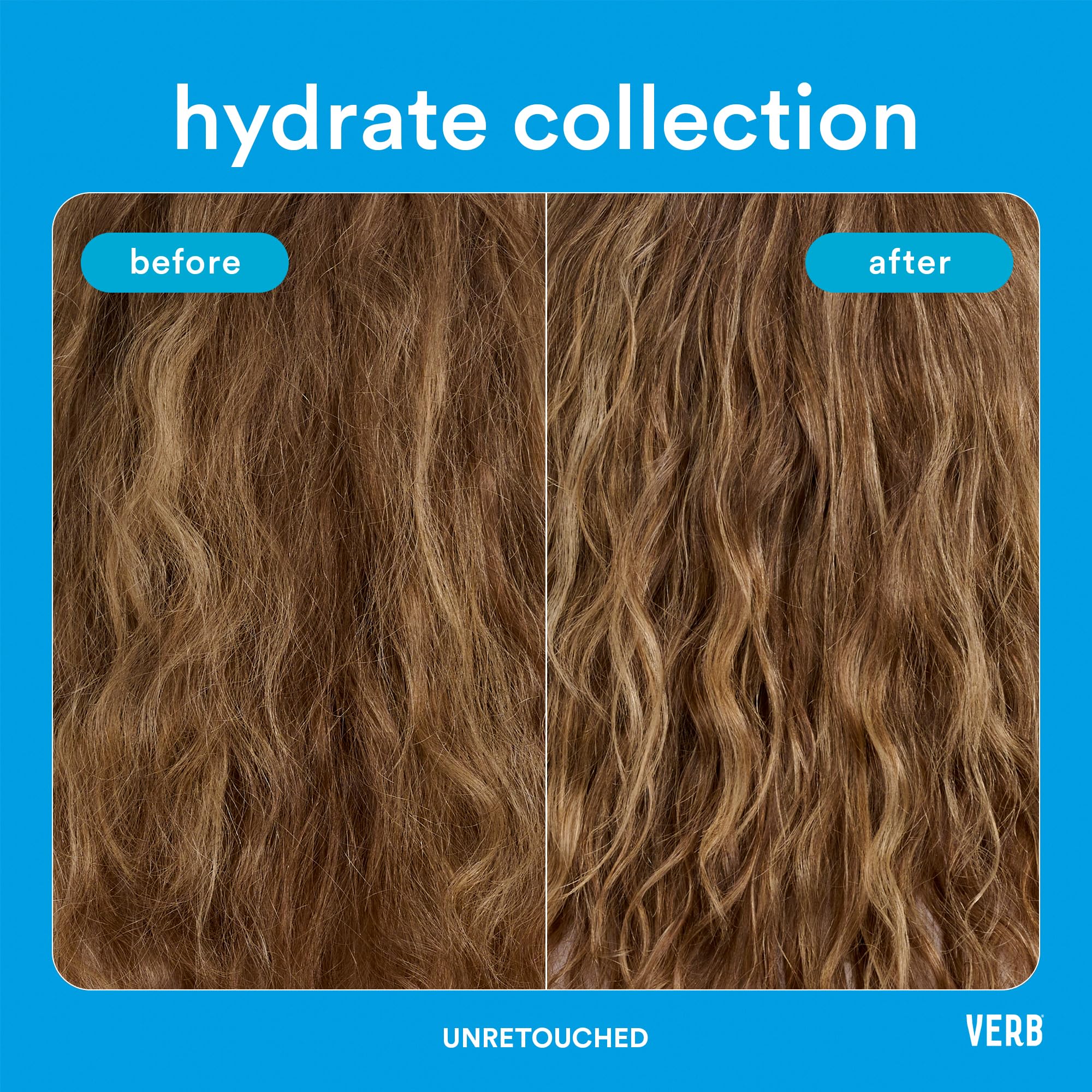 VERB Hydrate Oil - Hydrating Hair & Scalp Treatment for Dry, Damaged Hair - Perfect for Daily Use & Post-Workout Care