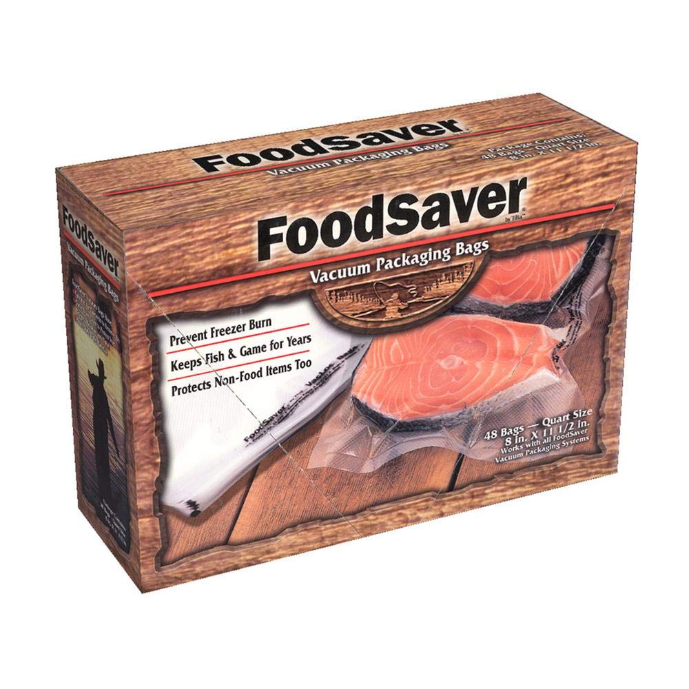 FoodSaver GameSaver 1 Quart BPA-Free Vacuum Seal Bags for Fresh Food Storage - Perfect for Sous Vide, Meal Prep & Freezer Organization