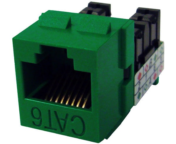 CAT6 RJ45 Punch Down Keystone Jack - Unshielded MIG+ High Density Ethernet Network Jack for Home Office & Data Center Wiring