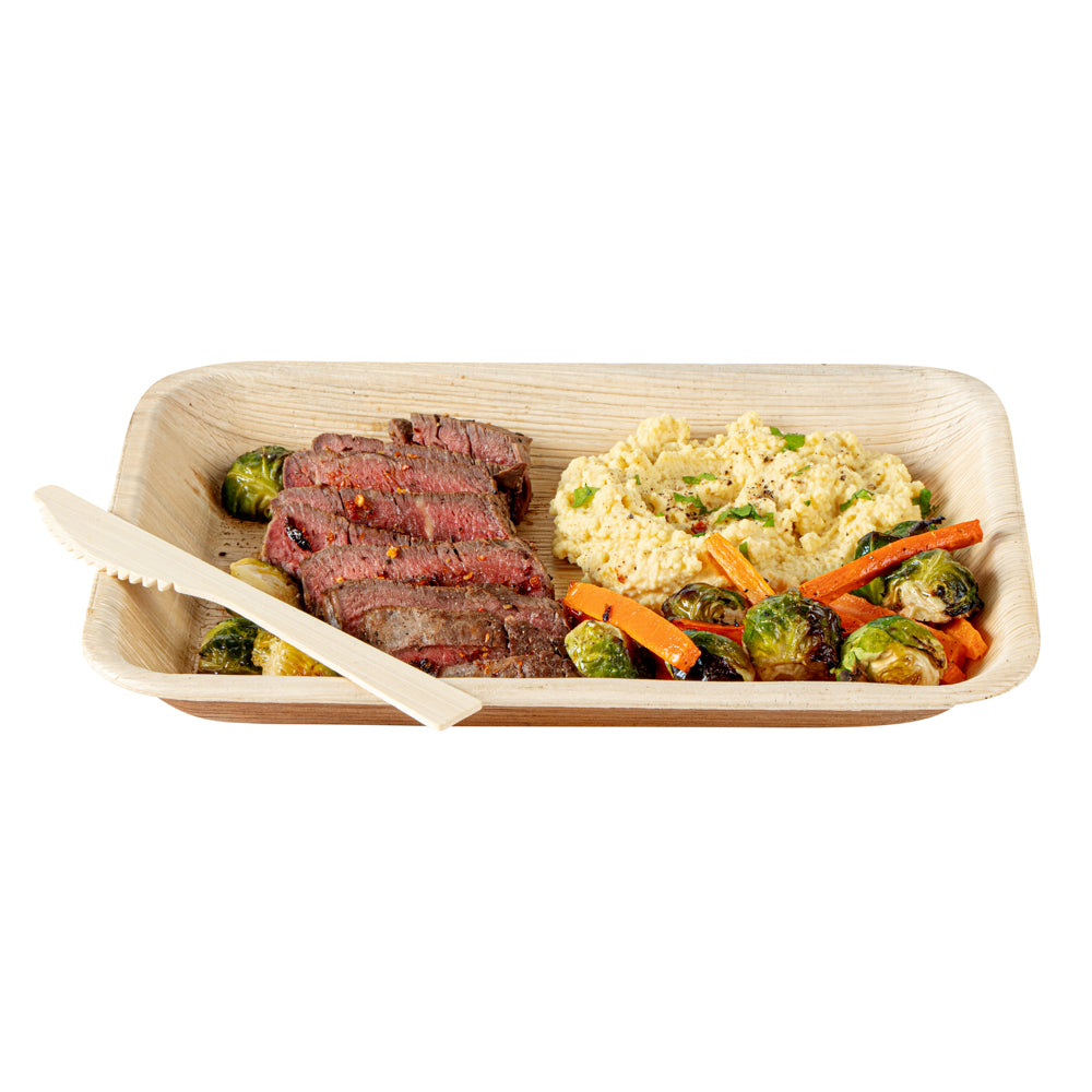 Natural Bamboo Disposable Knives - Eco-Friendly Cutlery Set (24 Count, 7 x 3/4 Inch) - Perfect for Picnics, Parties & Sustainable Dining