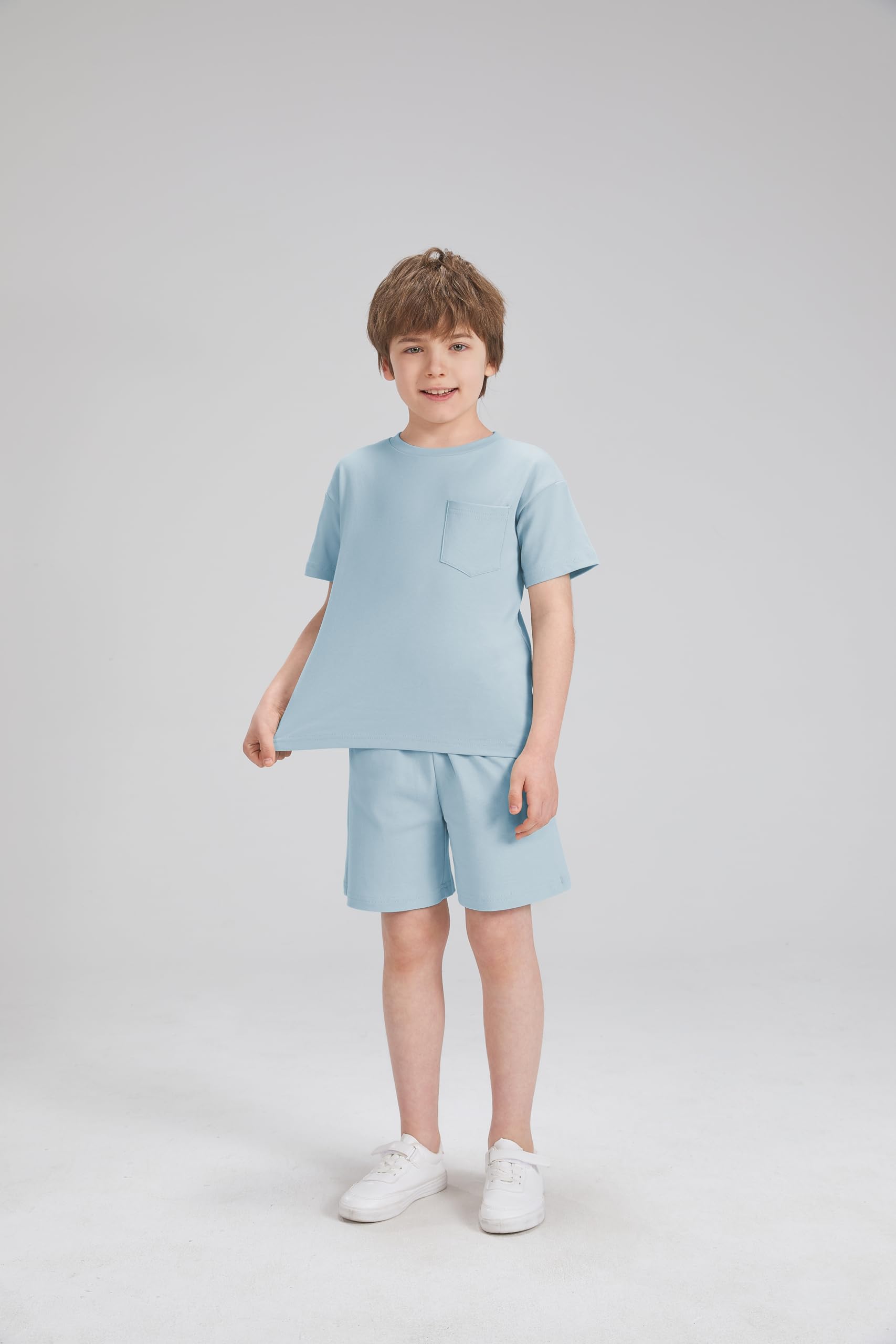2025 Boys' Summer 2-Piece Outfit Set - Short Sleeve T-Shirt & Shorts Casual Tracksuit | Perfect for Playdates, Beach Trips & Outdoor Activities