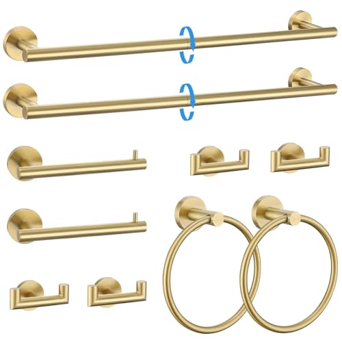 10 Pieces Brushed Gold