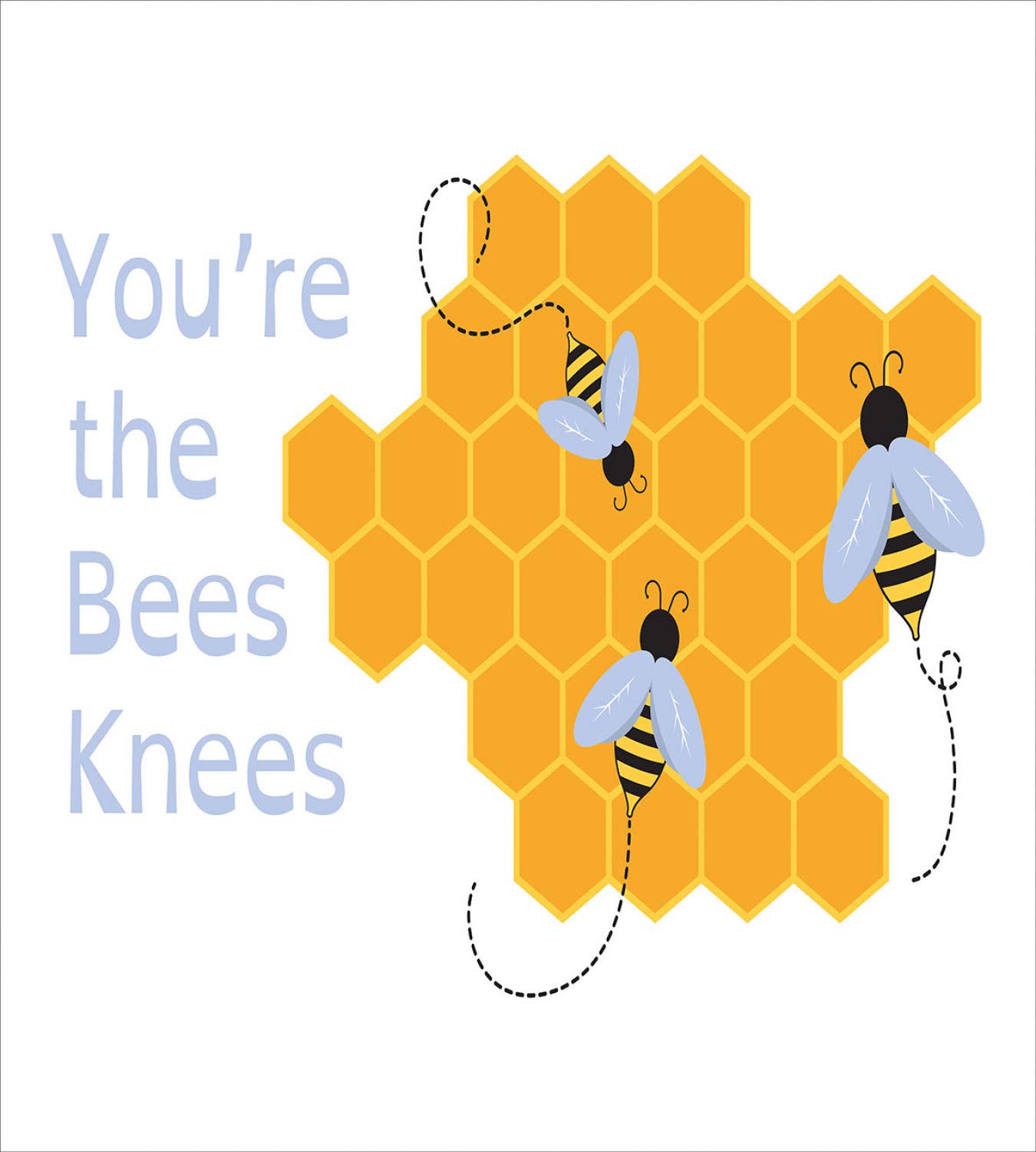 Ambesonne Honey Bee Duvet Cover Set King Size - 