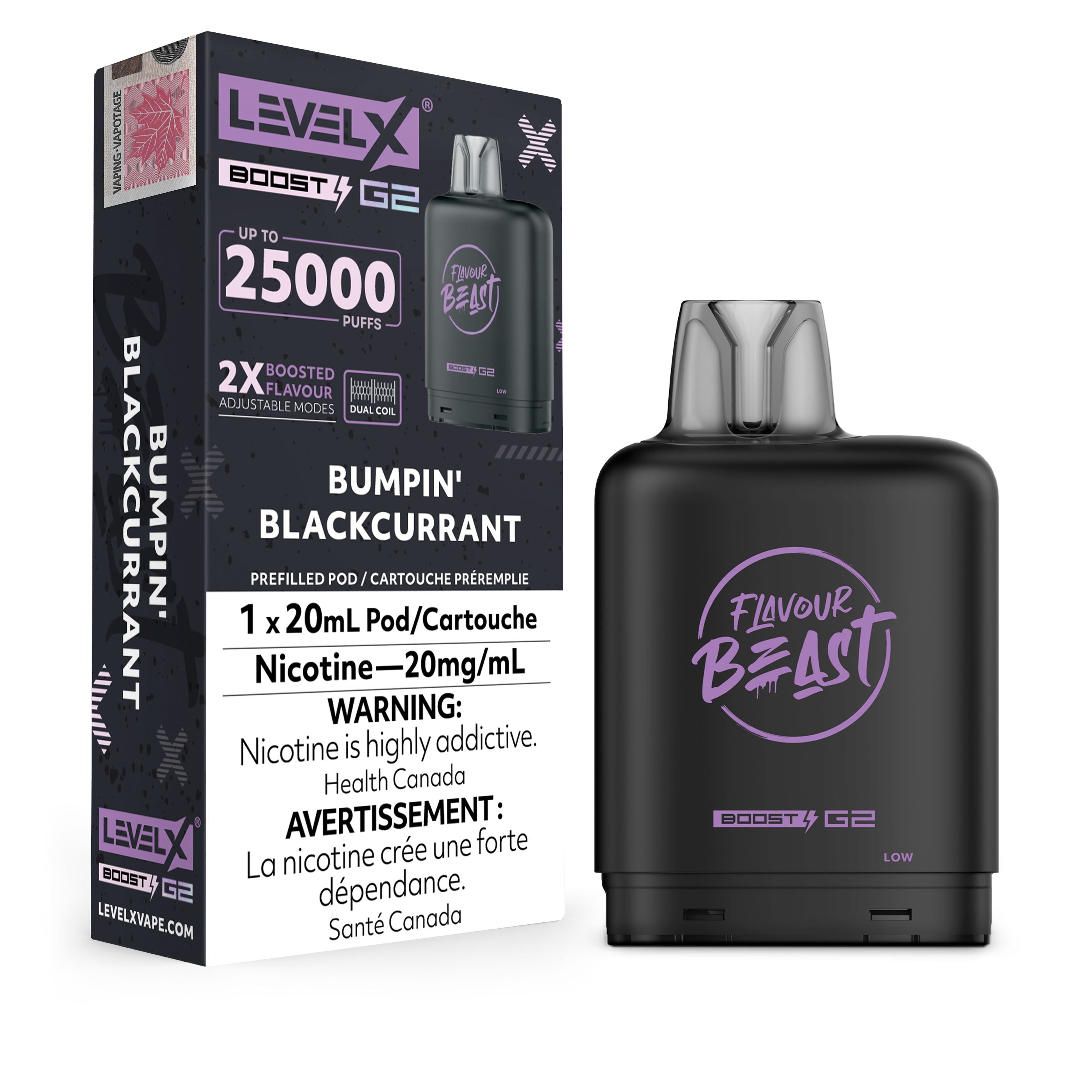 Beast Level X Boost - Bumpin' Blackcurrant Flavor Vape Juice | Premium E-Liquid for Vaping & Cloud Chasing