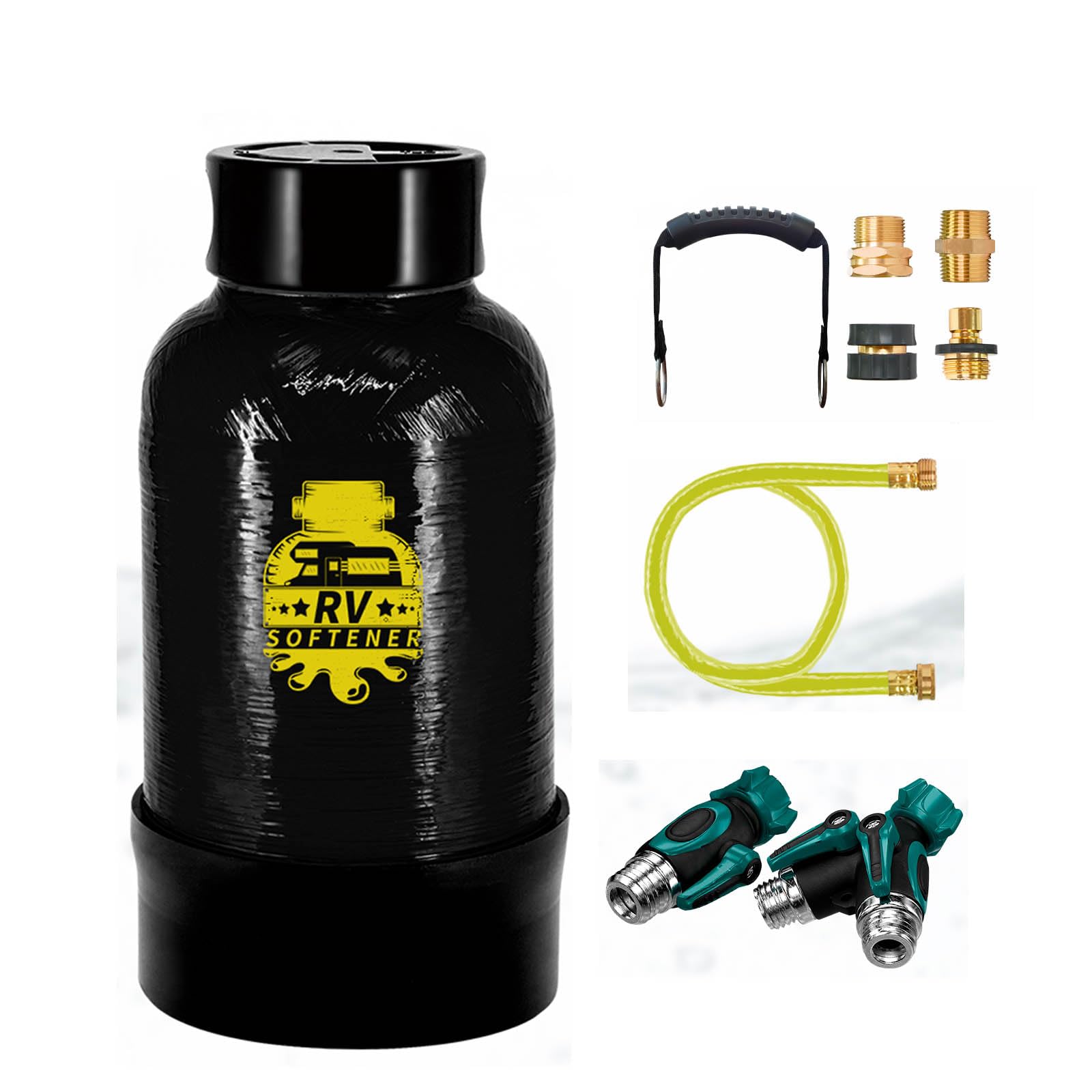 16000 Grain Portable RV Water Softener with 3/4