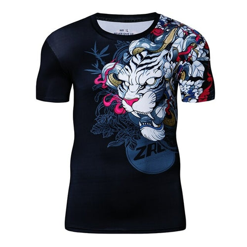 3D Printed Tattoo Style Colorful Monster Graphic T-Shirt with Sleeves | Trendy Streetwear for Men & Women | Perfect for Concerts, Festivals, and Urban Fashion