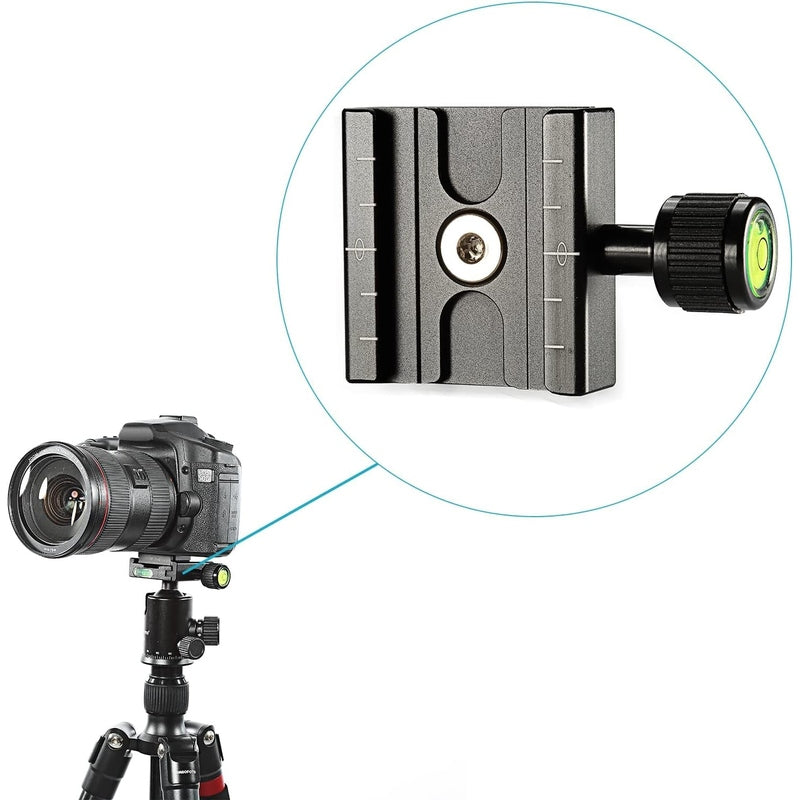 Neewer Aluminum 50mm QB NA Quick Release Plate - Compatible with DSLR Cameras, Tripods & Monopods - Perfect for Photography, Videography & Studio Shoots