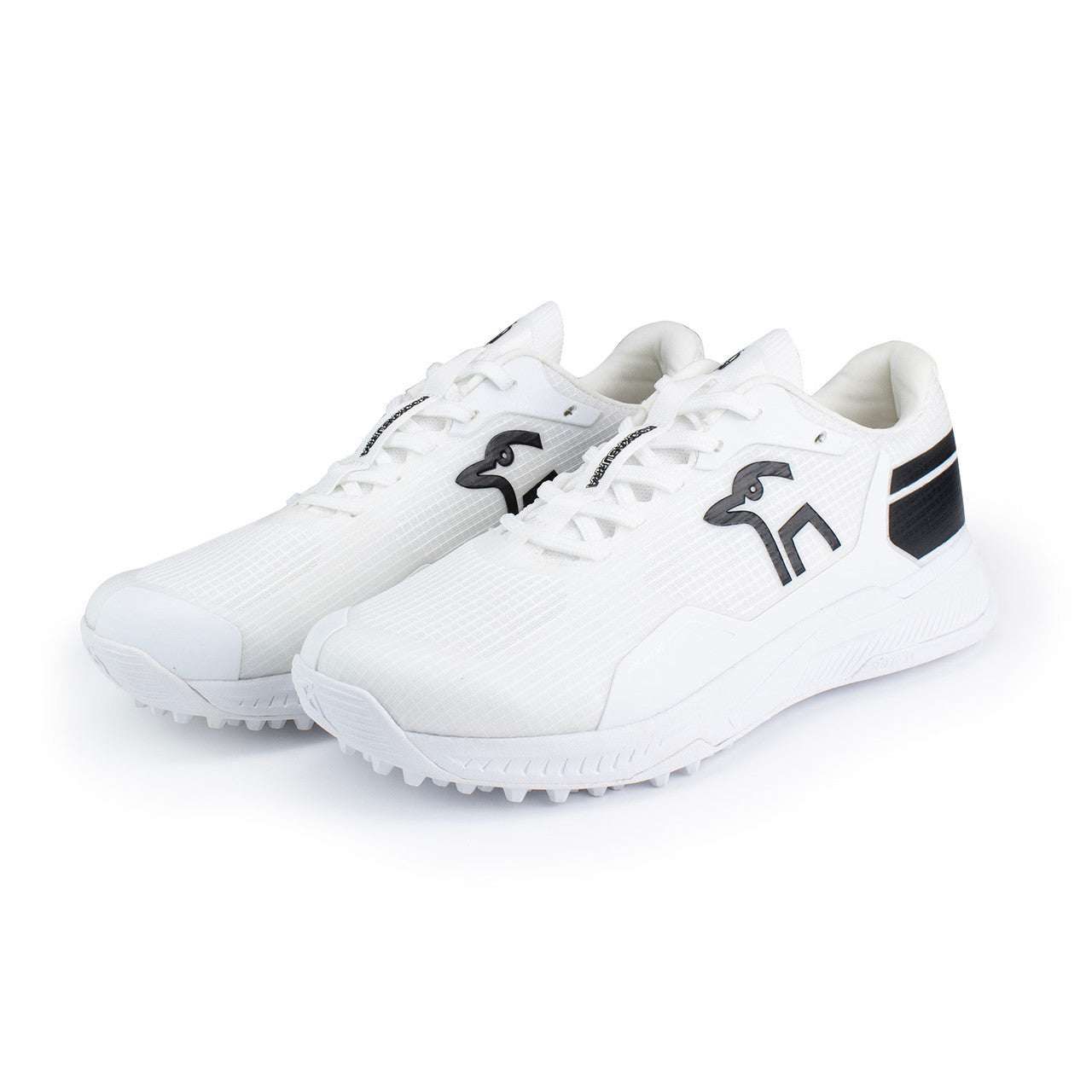 Kookaburra KC Players Rubber Shoes for Men & Women - White/Black - 2024 Edition - Perfect for Cricket, Sports & Outdoor Activities