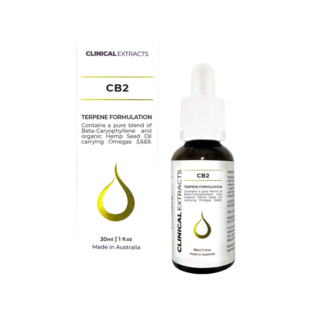 Clinical Extracts Terpene Formulation CB2 30ml - Premium Cannabis Terpenes for Pain Relief & Relaxation - Perfect for Aromatherapy & CBD Oil Enhancement