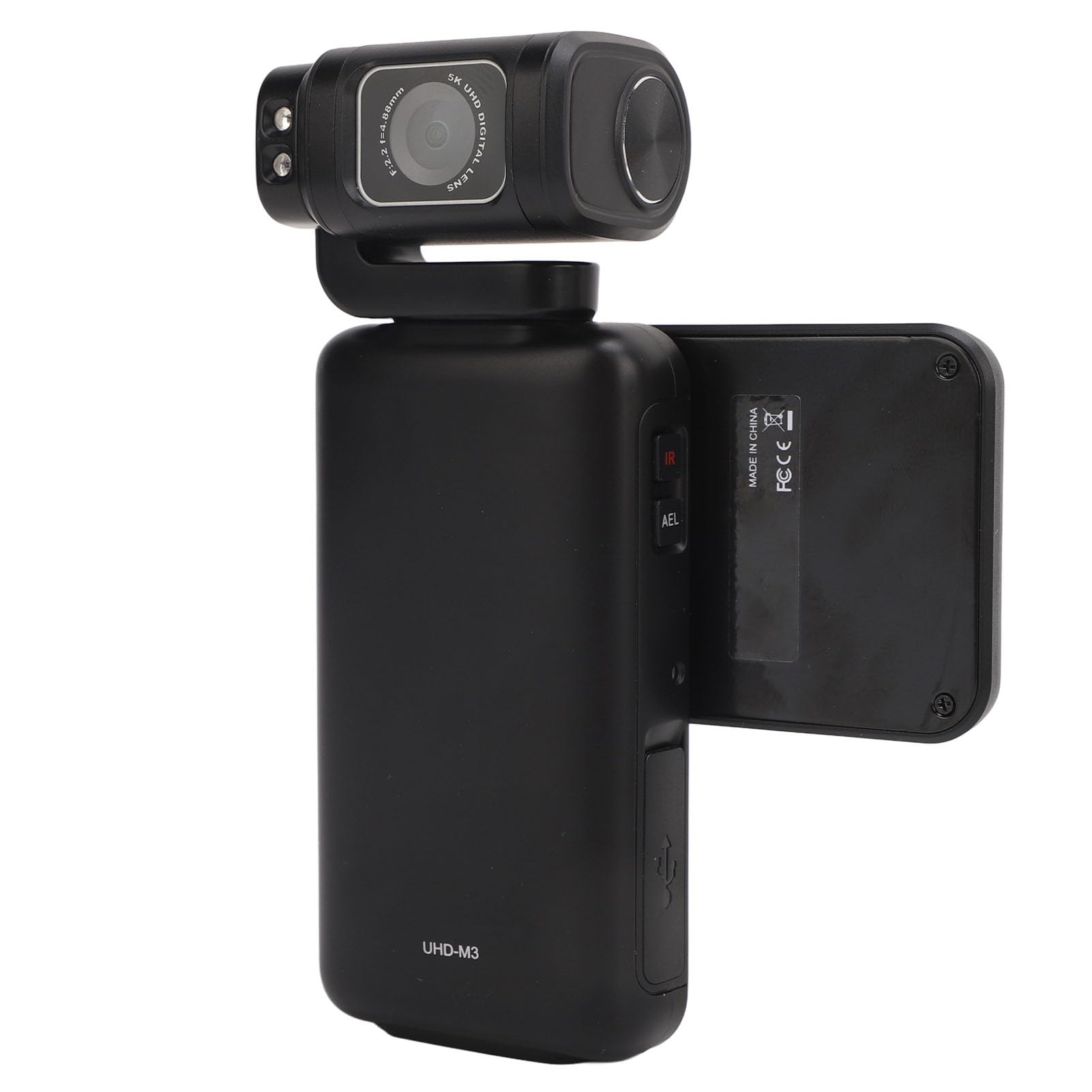 4K/5K Video Camera Camcorder - 48MP HD WiFi Vlogging Camera with IR Night Vision, 3.5