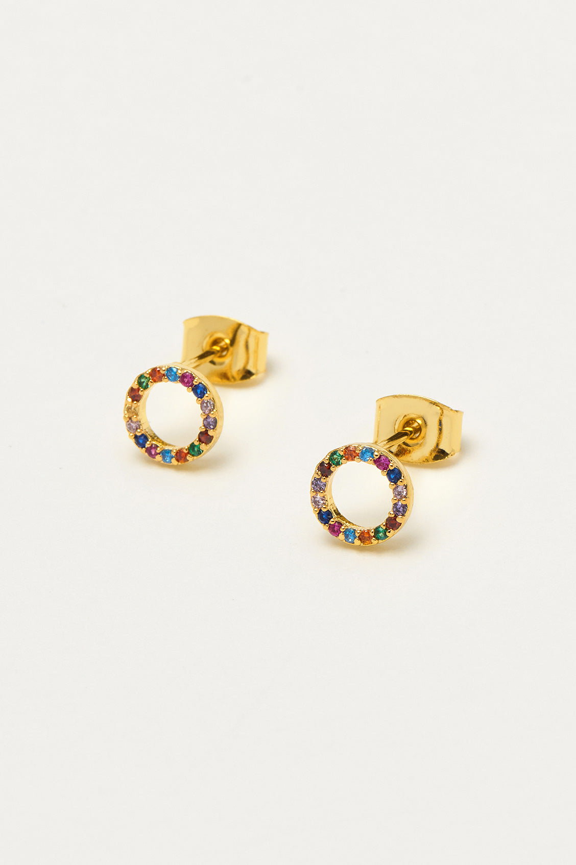 Rainbow Circle Earrings for Women - Colorful Boho Hoop Earrings - Lightweight Dangle Jewelry for Everyday Wear, Parties & Gifts