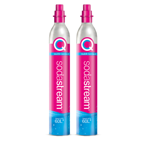 60L Quick Connect Refill Cylinder (2 Pack) - Compatible with SodaStream & Other Beverage Makers - Perfect for Home, Office & Outdoor Use
