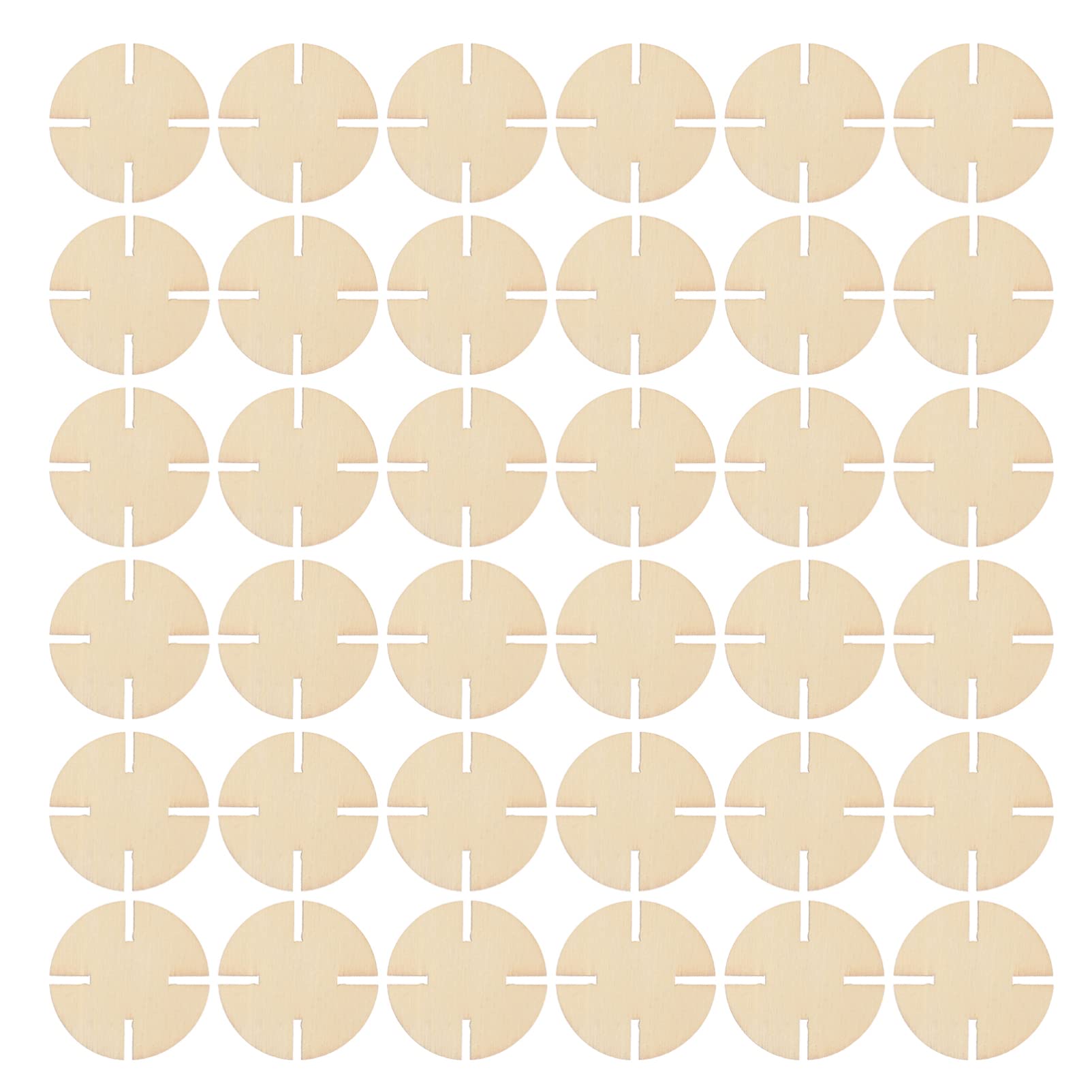 50pcs Unfinished Wooden Puzzle Pieces for Kids DIY Crafts - Blank Wooden Jigsaw Puzzles for Children's Art Projects, Home Decor & School Activities - Perfect for Painting, Custom Gifts & Educational Play