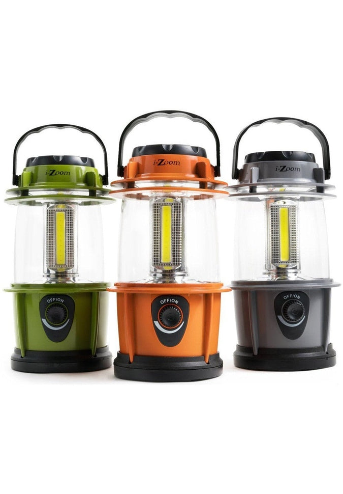 IZOOM® 600 Lumen COB LED Camping Lantern - Portable Rechargeable Flashlight for Outdoor Adventures, Hiking, Emergency & Power Outages